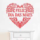 Adesivo De Parede Feliz Dia Das Mães 6-eg 107x98cm