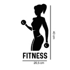 Adesivo De Parede Fitness Mod01 Medidas:21 X 40 Cm