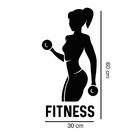 Adesivo De Parede Fitness Mod01 Medidas:30 X 60 Cm