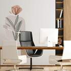 Adesivo De Parede Flor Contemporâneo 03-eg 127x75cm