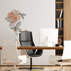 Adesivo De Parede Flor Contemporâneo-m 75x47cm