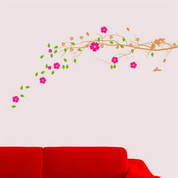 Adesivo De Parede Floral 03-m 37x100cm