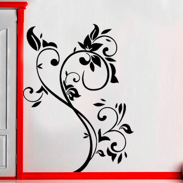 Adesivo De Parede Floral 100-eg 68x91cm