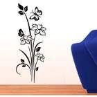 Adesivo De Parede Floral 13 (flores E Borboletas)-m 35x90cm