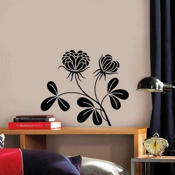 Adesivo De Parede Floral 57-g 60x60cm