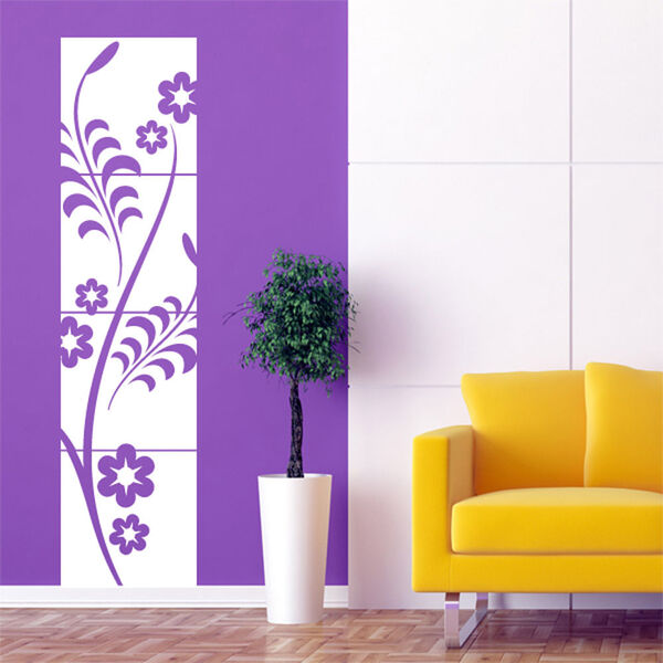 Adesivo De Parede - Floral Arabesco Quadros - 011flm Adesivo