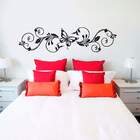 Adesivo De Parede Floral Borboleta-m 118x30cm