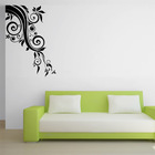 Adesivo De Parede - Floral Em Canto - 023flm