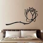 Adesivo De Parede Floral Rosa 2-p 38x21cm