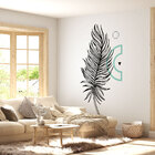 Adesivo De Parede Folha Preto E Branco-eg 65x114cm