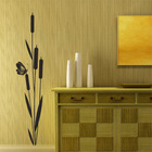 Adesivo De Parede - Folhagem E Borboleta - 168ntp