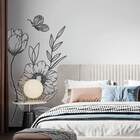 Adesivo De Parede Folhas Contemporâneo 03-g 135x65cm