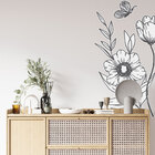 Adesivo De Parede Folhas Contemporâneo 03-g 135x65cm