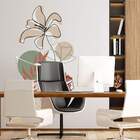 Adesivo De Parede Folhas Contemporâneo 05-gig 185x100cm