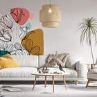 Adesivo De Parede Folhas Contemporâneo 07-eg 85x86cm