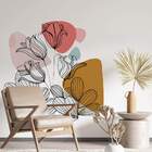 Adesivo De Parede Folhas Contemporâneo 07-eg 85x86cm