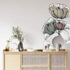 Adesivo De Parede Folhas Contemporâneo 08-g 100x55cm