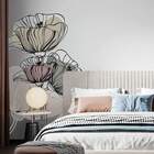 Adesivo De Parede Folhas Contemporâneo 08-g 100x55cm