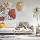 Adesivo De Parede Folhas Contemporâneo 09-eg 85x83cm