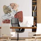 Adesivo De Parede Folhas Contemporâneo 09-eg 85x83cm