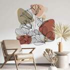 Adesivo De Parede Folhas Contemporâneo 09-g 75x74cm