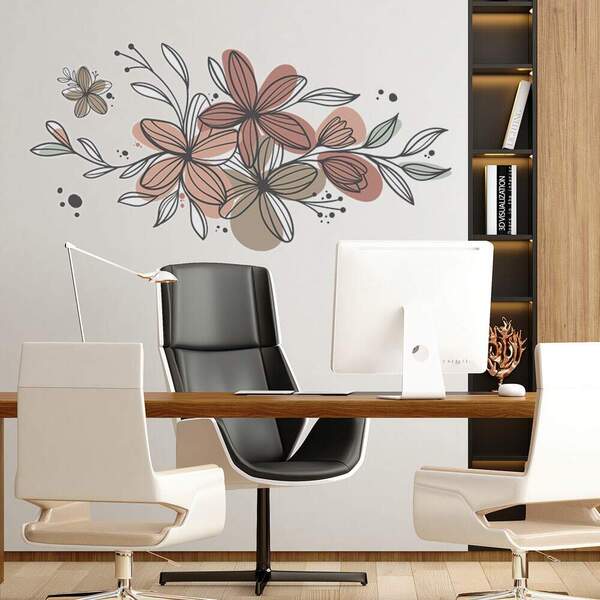 Adesivo De Parede Folhas Contemporâneo 10-gig 85x175cm