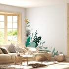 Adesivo De Parede Folhas De Canto-p 55x71cm