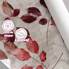 Adesivo De Parede Folhas Seca Natureza Vermelha Viníl 3m