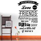 Adesivo De Parede Frase All We Need Is-es 100x150cm