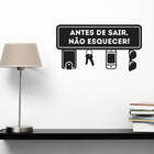 Adesivo De Parede Frase Antes De Sair
