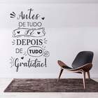 Adesivo De Parede Frase Antes De Tudo Fé-es 98x156cm
