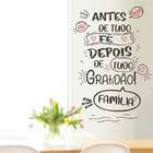 Adesivo De Parede Frase Antes De Tudo-g 51x75cm