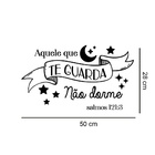 Adesivo De Parede Frase Aquele Que Te Guarda Medidas:50 X 28