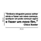Adesivo De Parede Frase Chico Xavier