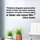 Adesivo De Parede Frase Chico Xavier