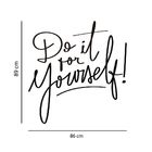 Adesivo De Parede Frase Do It For Yourself Decoração Escritór