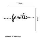 Adesivo De Parede Frase Família