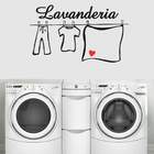 Adesivo De Parede Frase Lavanderia-m 34x58cm