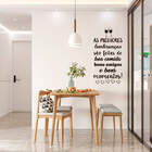 Adesivo De Parede Frase Lembranças Amigos Comida Bons Momento