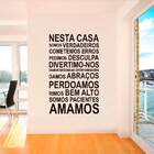 Adesivo De Parede Frase Nesta Casa 3-m 36x58cm