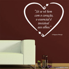 Adesivo De Parede Frase - O Essencial É Invisível Aos Olhos -