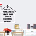 Adesivo De Parede Frase O Que Eu Mais Amo-eg 85x101cm