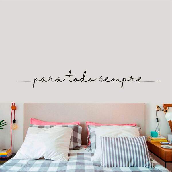 Adesivo De Parede Frase Para Todo Sempre-es 300x40cm