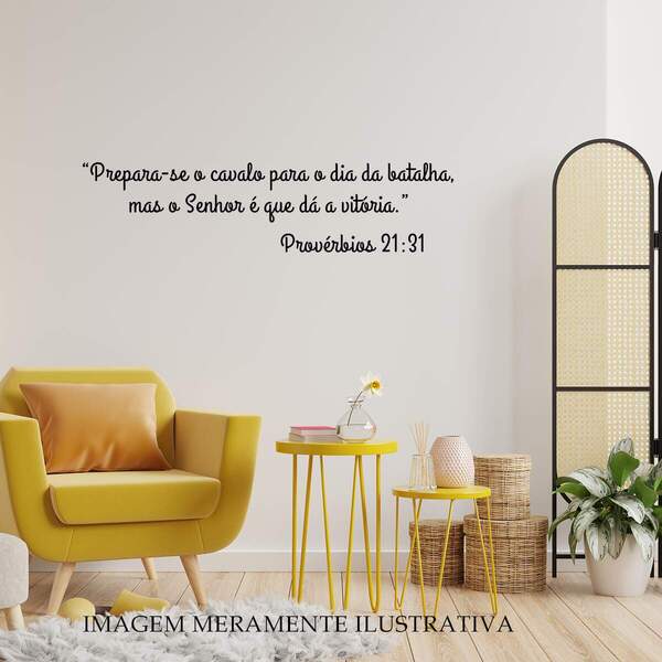 Adesivo De Parede Frase Provérbios 21:13 Mod01 Medida:130 X 3