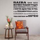 Adesivo De Parede Frase Saiba Que Seu Destino...-m 80x50cm