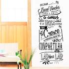 Adesivo De Parede Frase Seja Bem Vindo Familia-p 123x48cm