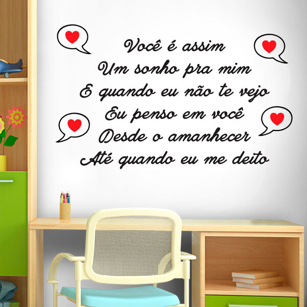 Adesivo De Parede Frase Você É Assim...-es 153x98cm