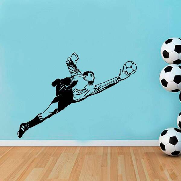 Adesivo De Parede Futebol Goleiro-g 68x49cm
