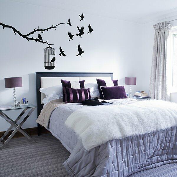 Adesivo De Parede Gaiola Pássaros Liberdade