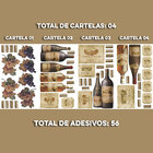 Adesivo De Parede Garrafas De Vinho